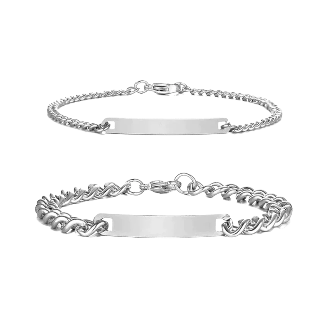 Christmas Engraved Bracelets For Couples