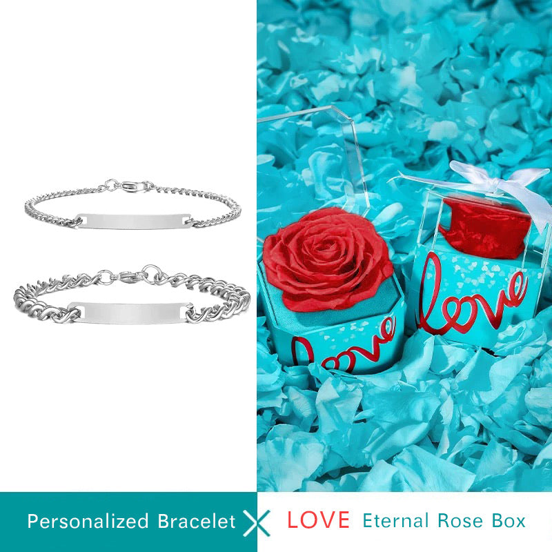 Christmas Engraved Bracelets For Couples