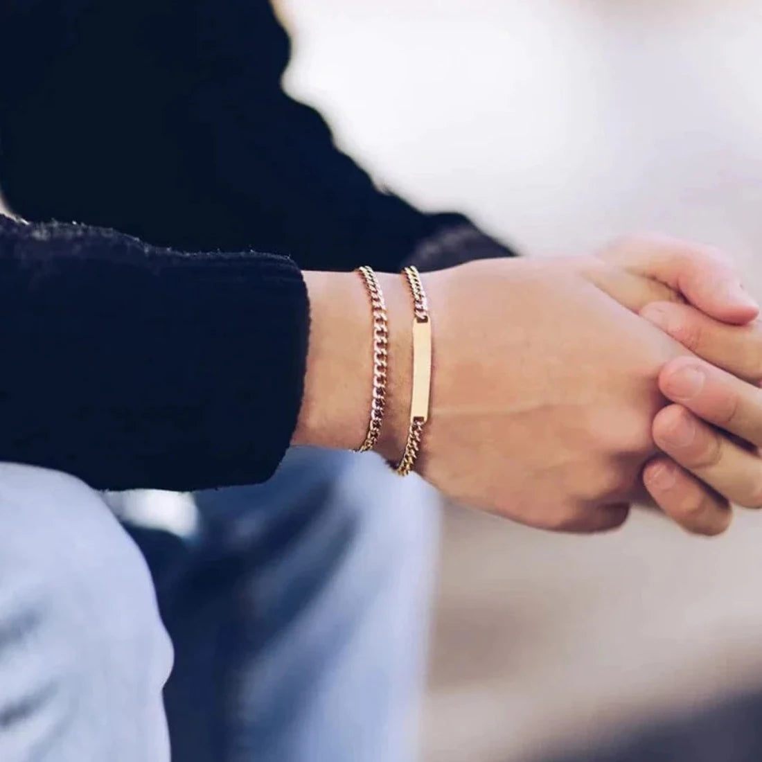 Christmas Engraved Bracelets For Couples