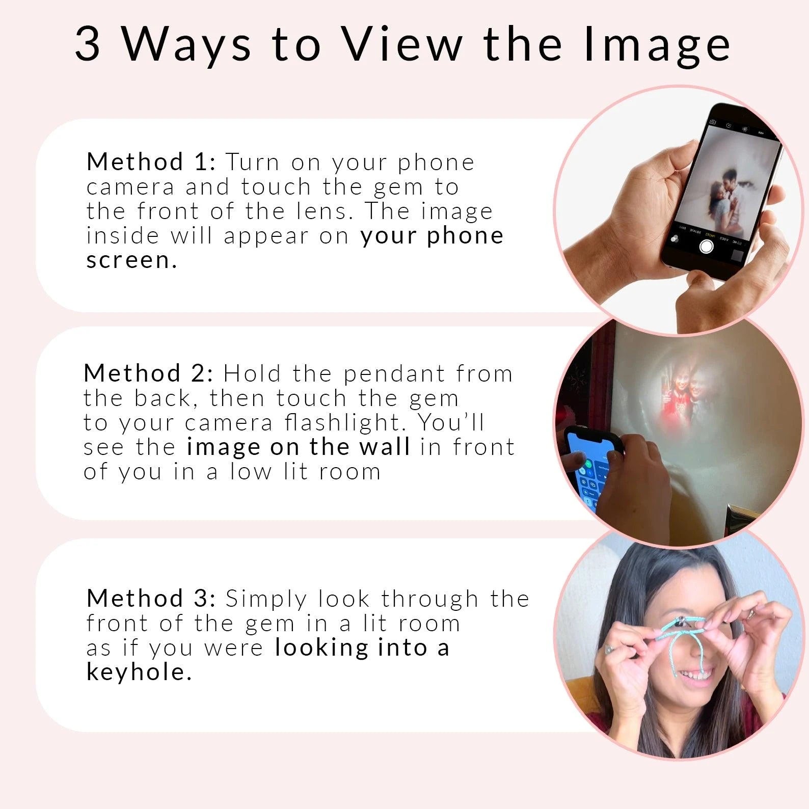 Personalized Photo Projection Bracelet
