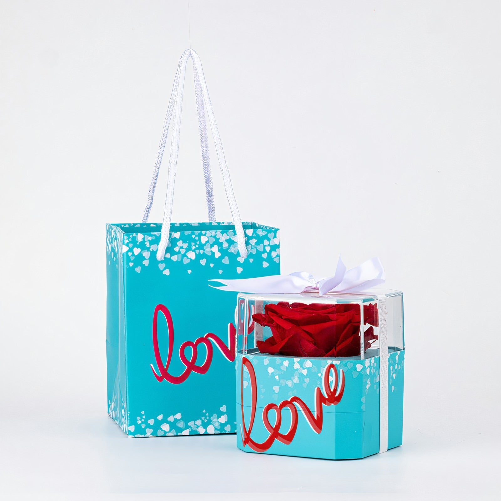 LOVE Eternal Rose Jewelry Box & Authentic Rose