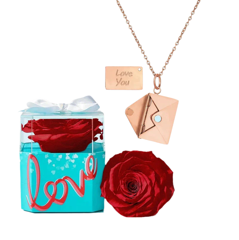 Christmas Love Letter Necklace Envelope