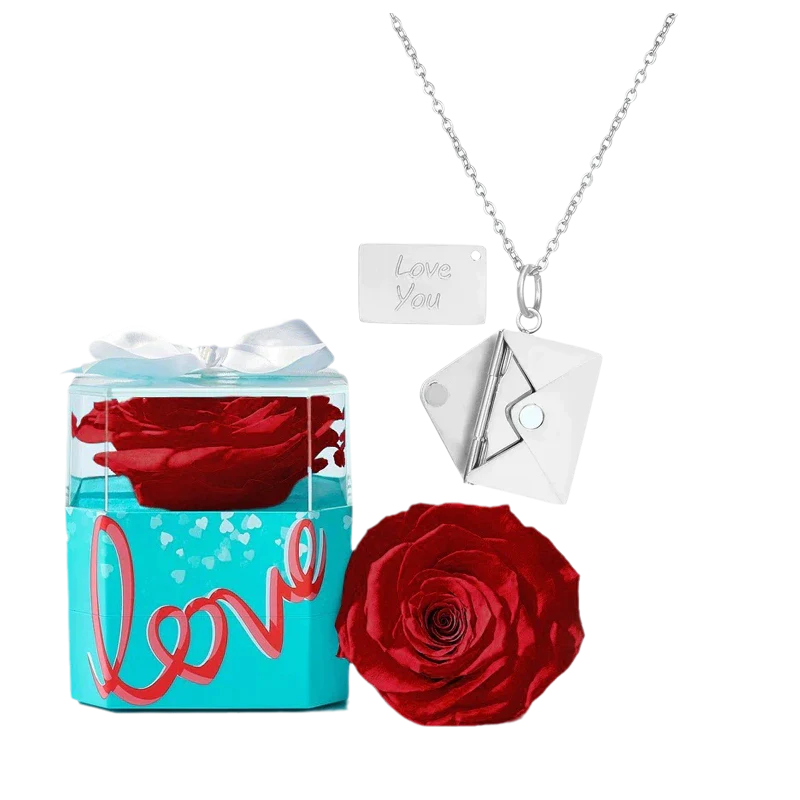 Christmas Love Letter Necklace Envelope