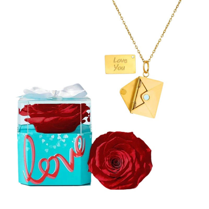 Christmas Love Letter Necklace Envelope