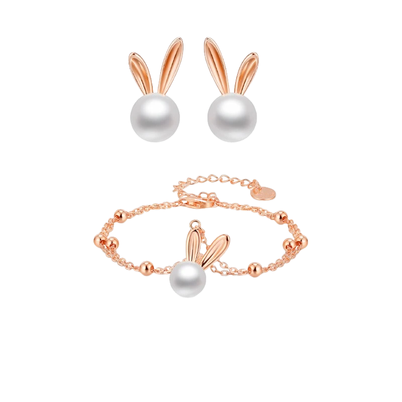 Pearl Bunny Earrings
