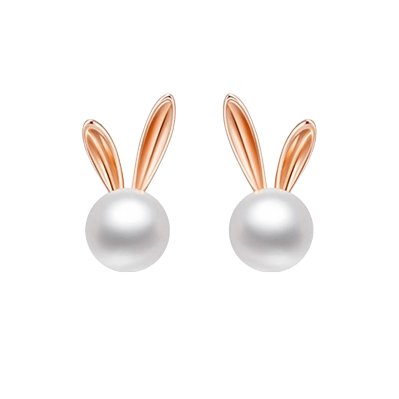 Pearl Bunny Earrings
