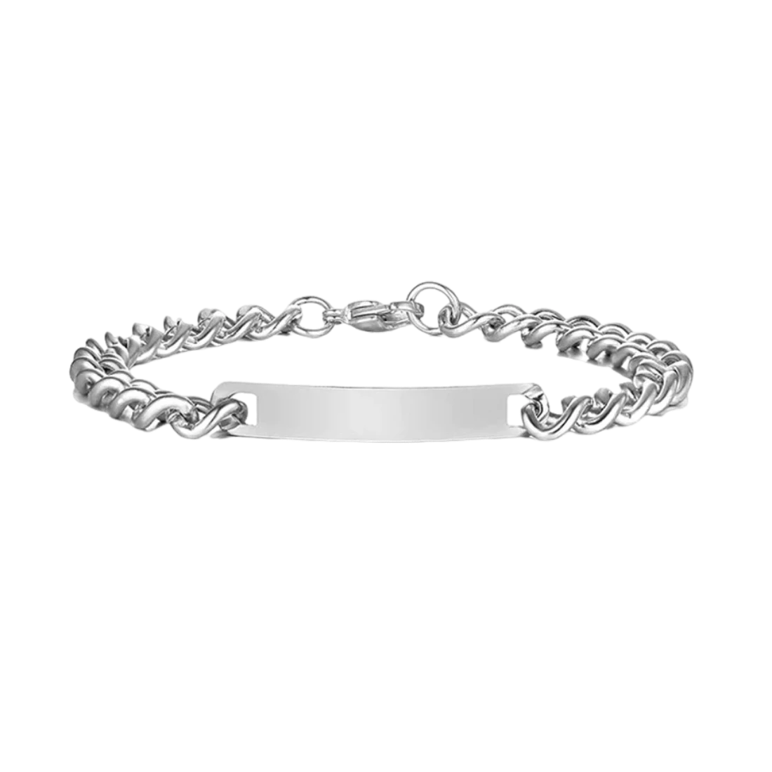 Personalized Men Engraved Titanium Bracelet