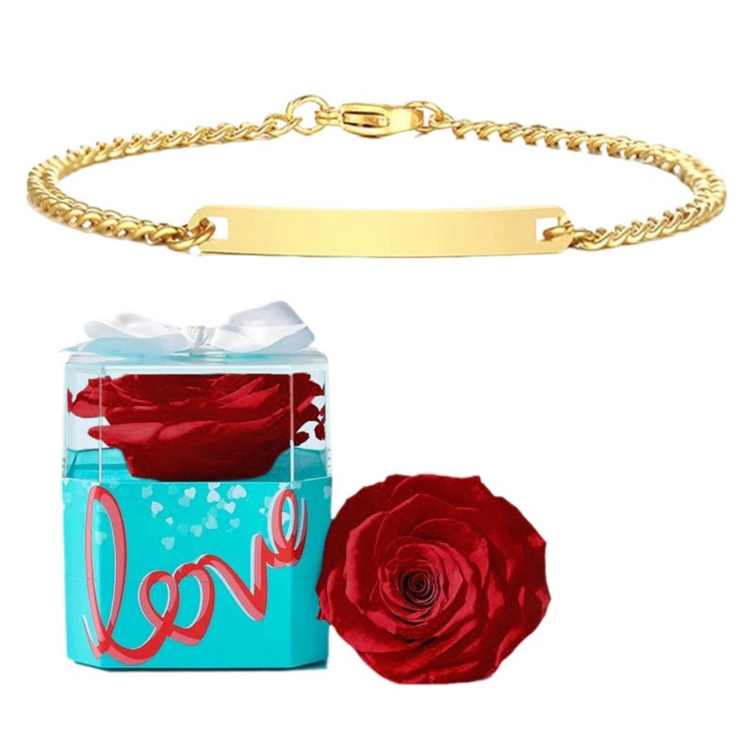 Personalized Women Engraved Titanium Bracelet