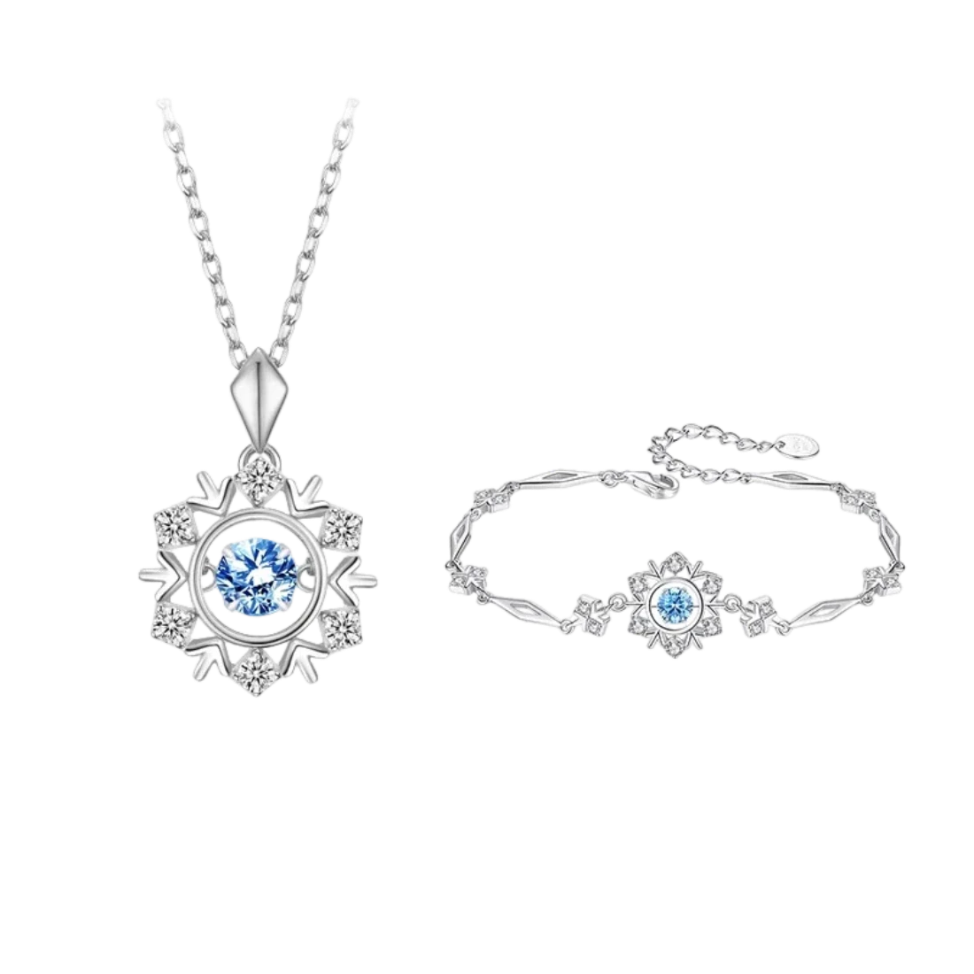 Christmas Snowflake Bracelet Sterling Silver