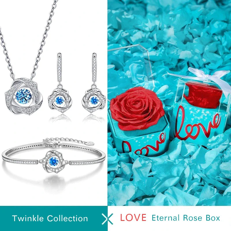 Christmas Floating Diamond Solitaire Necklace
