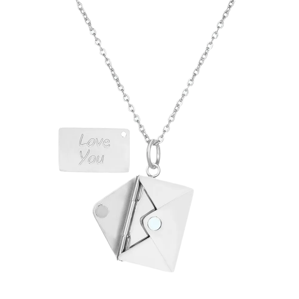 Christmas Love Letter Necklace Envelope