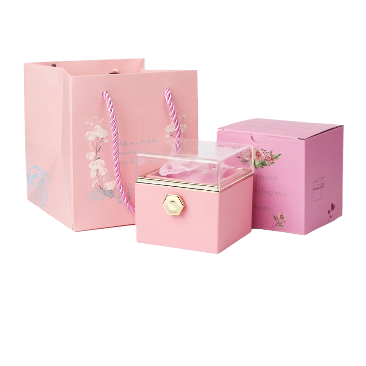 Eternal Jewelry Gift Box Real Rose