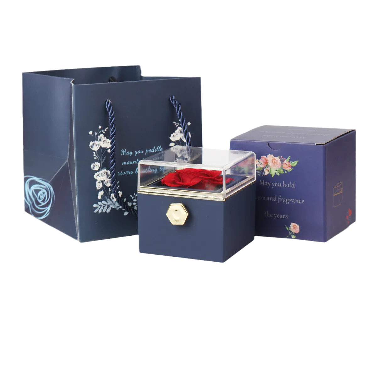 Eternal Jewelry Gift Box Real Rose