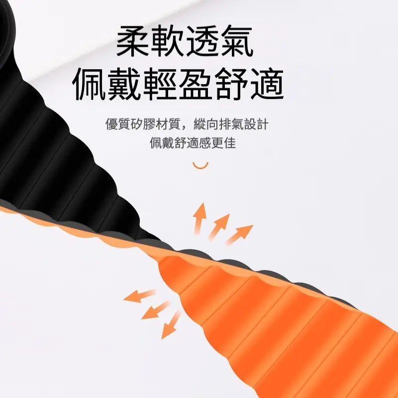 TWLE適用apple watch錶帶 S8/ultra磁吸硅膠蘋果錶帶