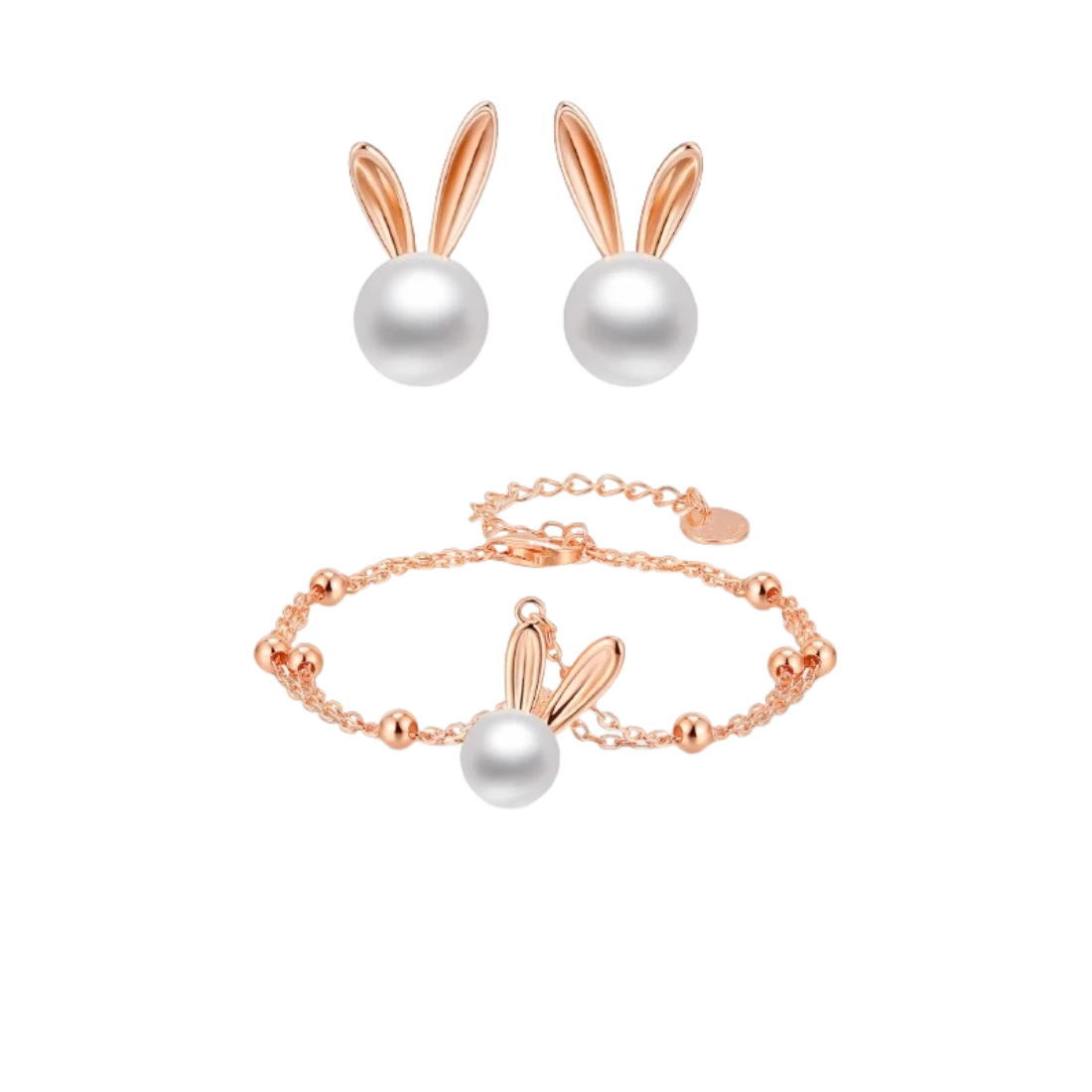 Pearl Bunny Earrings