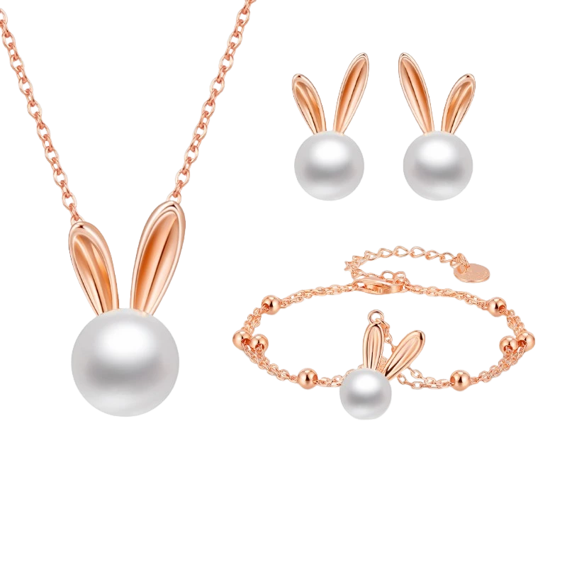 Pearl Bunny Earrings