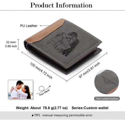 Personalized Leather Wallet For Men