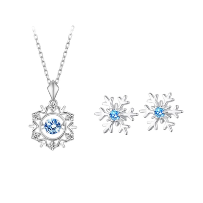 Floating Diamond Solitaire Style Necklace Sterling Silver