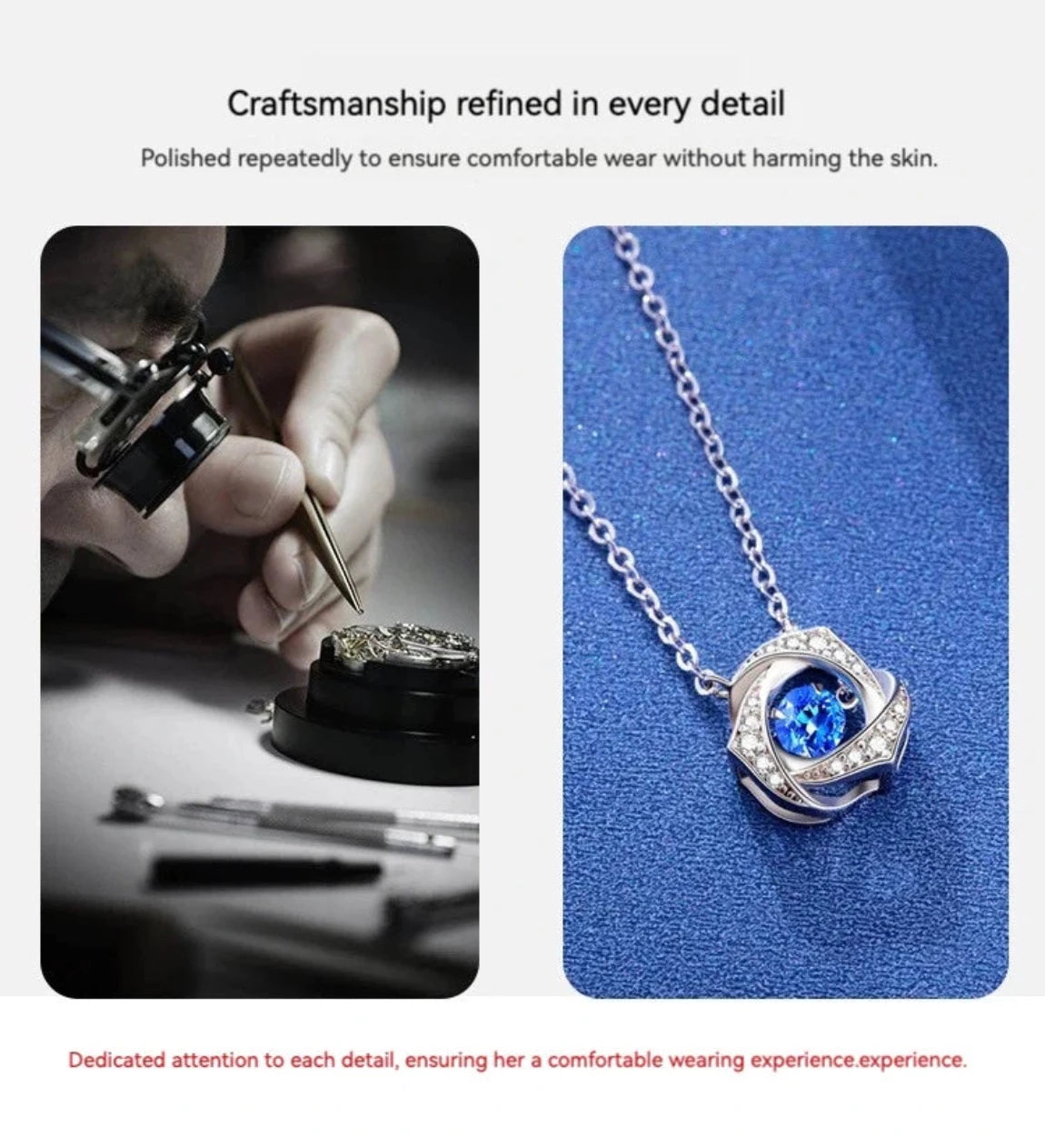 Christmas Floating Diamond Solitaire Necklace