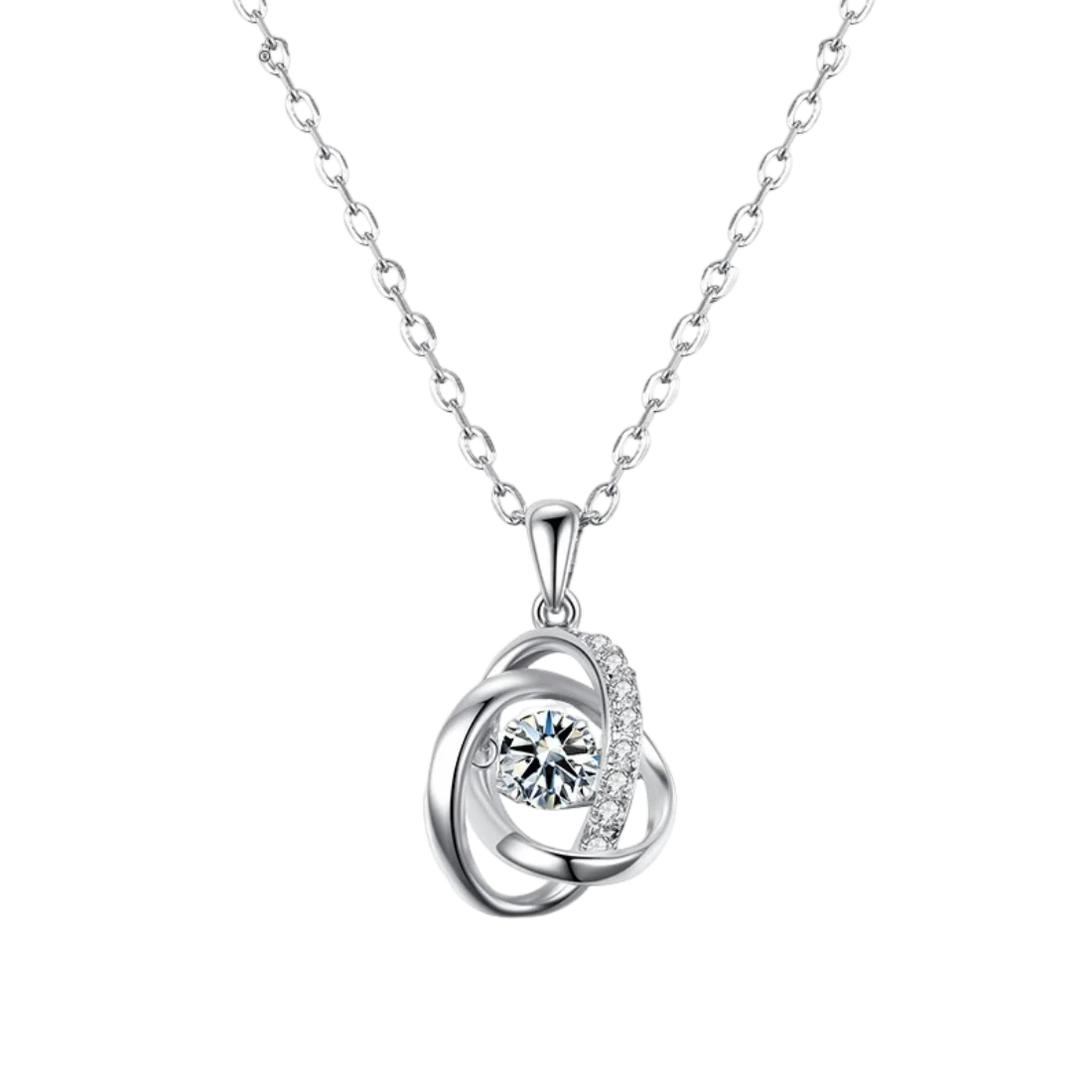 Heart Of The Ocean Necklace Floating Sapphire Sterling Silver