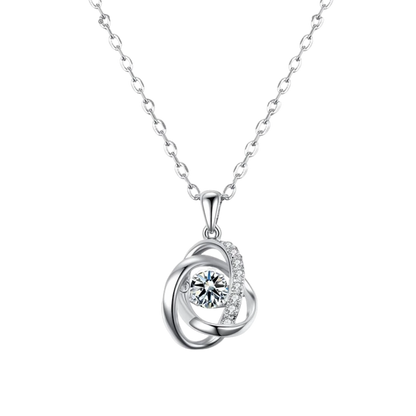 Heart Of The Ocean Necklace Floating Sapphire Sterling Silver