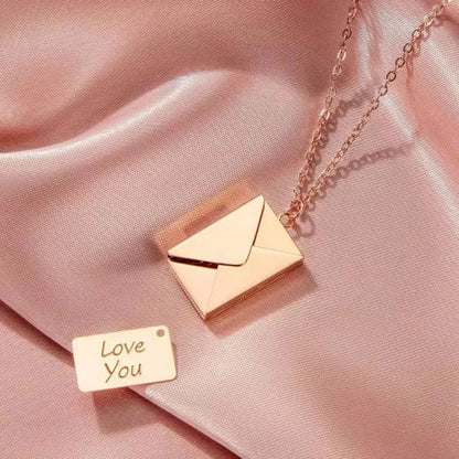 Christmas Love Letter Necklace Envelope